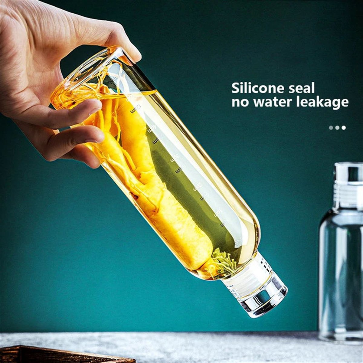Outdoor Sport Glass Water Bottle - Botol Air Olahraga Kaca 1000ml dengan