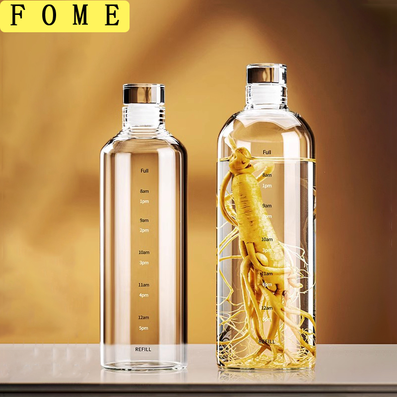 Outdoor Sport Glass Water Bottle - Botol Air Olahraga Kaca FOME dengan