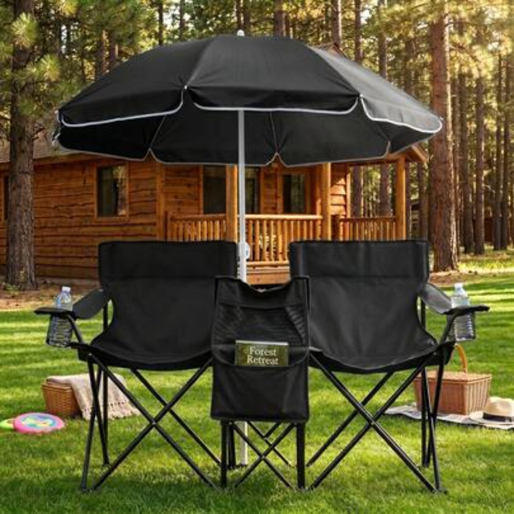 Outdoor Sports Umbrella - Kursi Pancing Lipat Ganda XL dengan