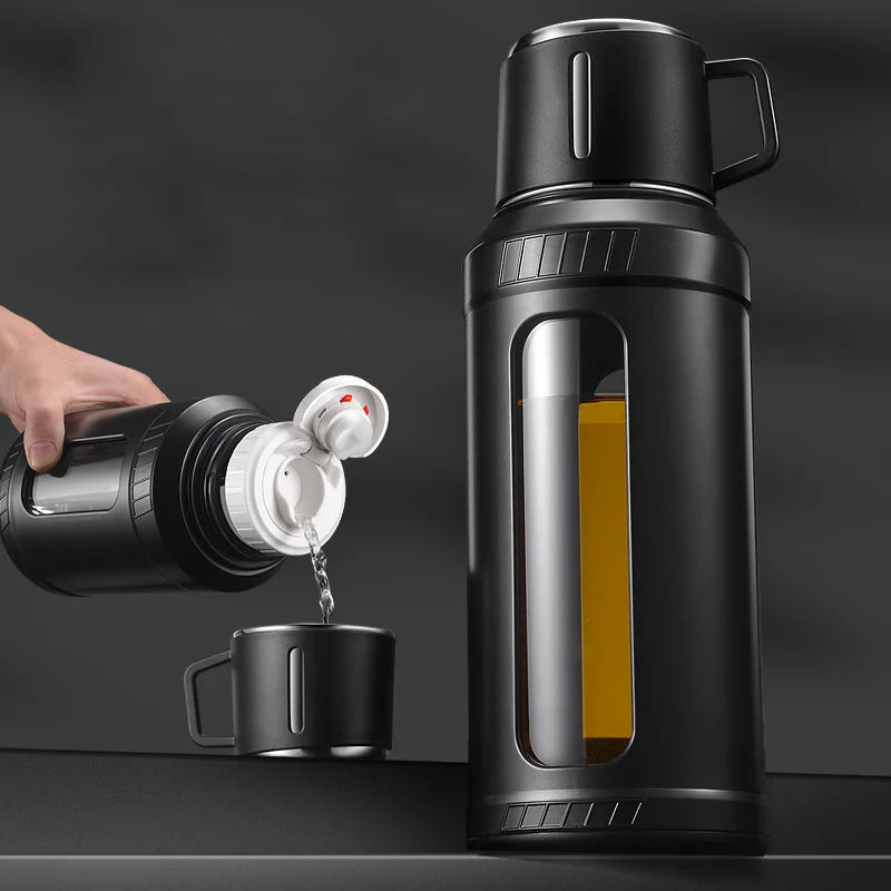 Outdoor Sport Glass Water Bottle - Botol Air Kaca Kapasitas Besar 2L