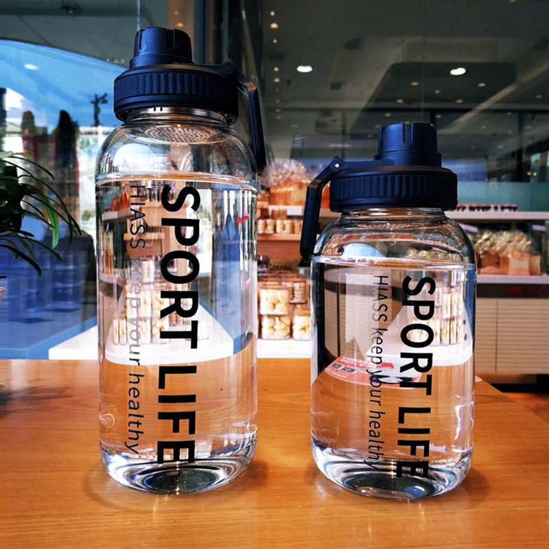 700Ml/1000Ml Kapasitas Besar P - Outdoor Sport Glass Water Bottle ulasan dan harga