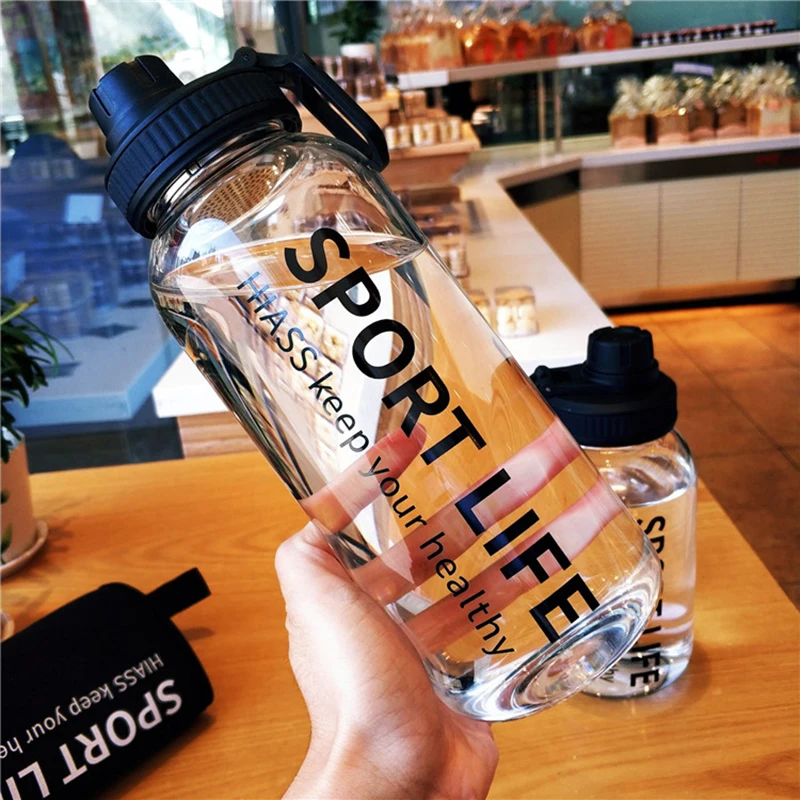 700Ml/1000Ml Kapasitas Besar P - Outdoor Sport Glass Water Bottle ulasan dan harga