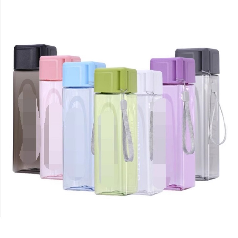 450Ml,1 Buah Gelas Minum Kotak - Outdoor Sport Glass Water Bottle ulasan dan harga