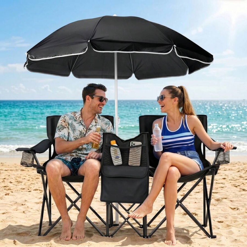 Kursi Pancing Lipat Ganda XL d - Outdoor Sports Umbrella ulasan dan harga