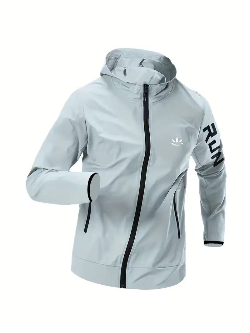 Jaket Windbreaker Hoodie Pria  - Outdoor Sport Waterproof Jacket ulasan dan harga