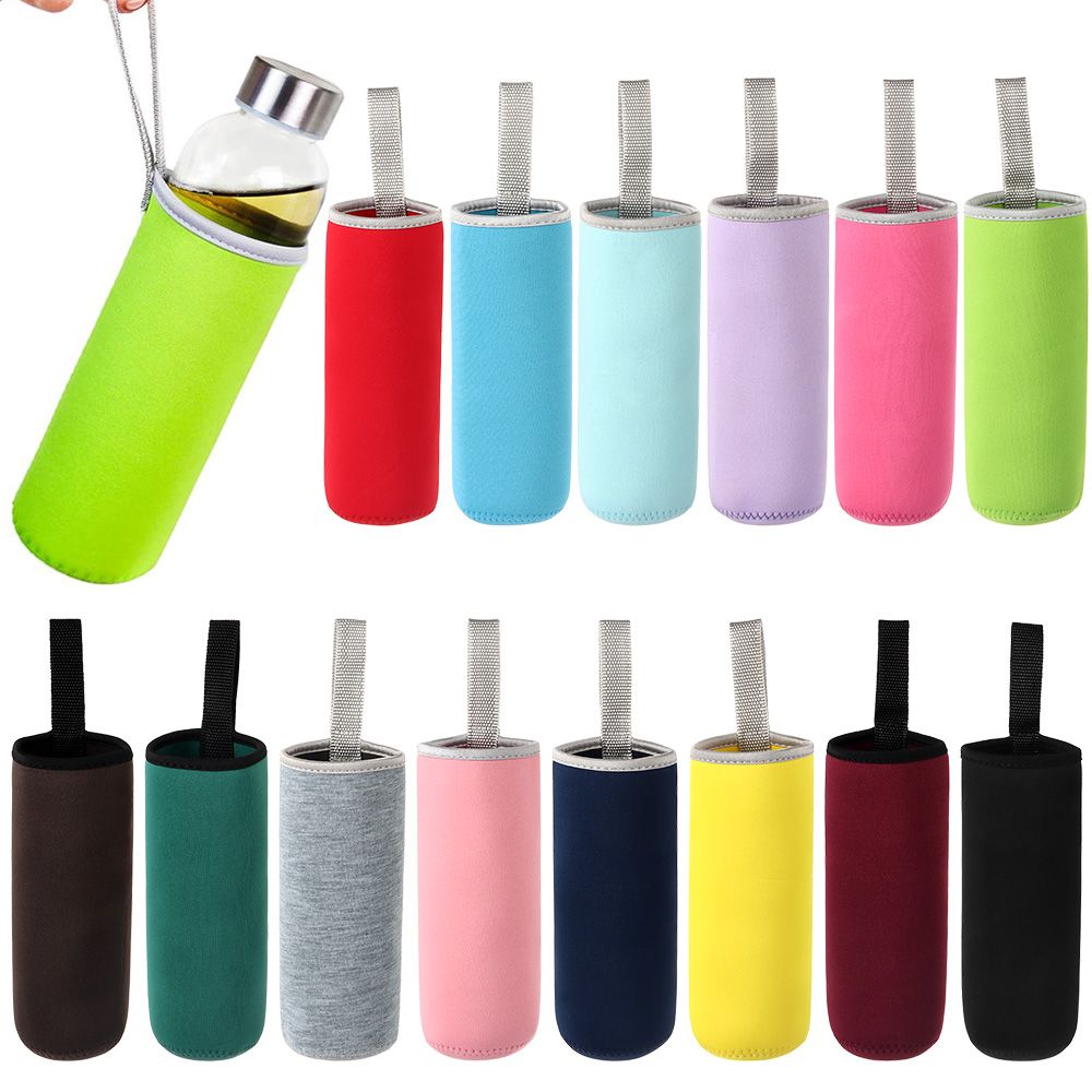 Penutup botol air Neoprene mul - Outdoor Sport Glass Water Bottle ulasan dan harga