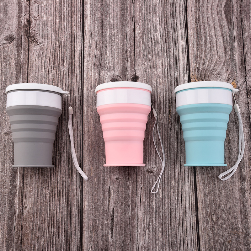 200Ml Silikon Lipat Kaca Mug P - Outdoor Sport Glass Water Bottle ulasan dan harga