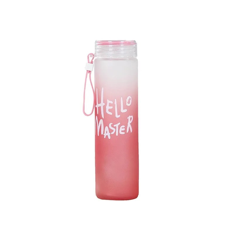 Tumbler Surat Silikon Olahraga - Outdoor Sport Glass Water Bottle ulasan dan harga