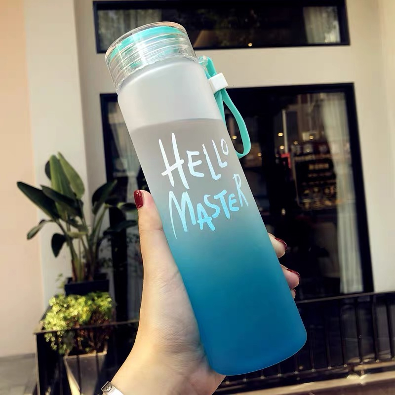 Tumbler Surat Silikon Olahraga - Outdoor Sport Glass Water Bottle ulasan dan harga