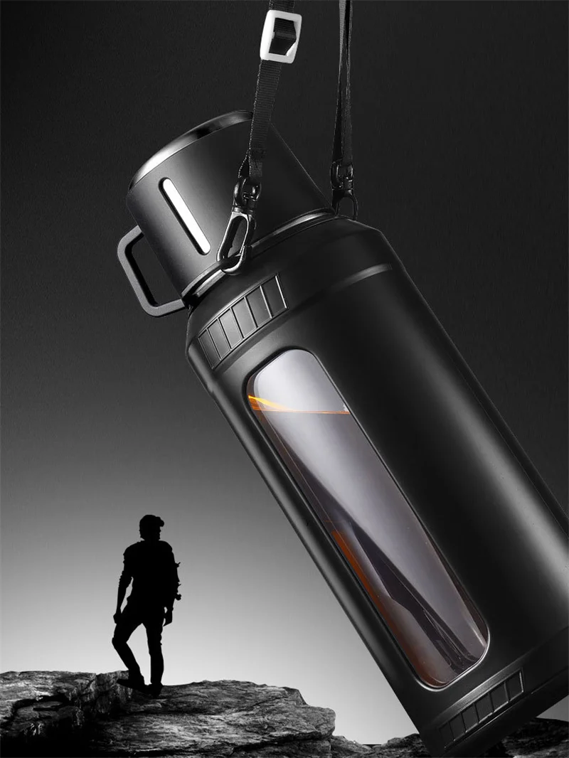 Botol Air Kaca Kapasitas Besar - Outdoor Sport Glass Water Bottle ulasan dan harga